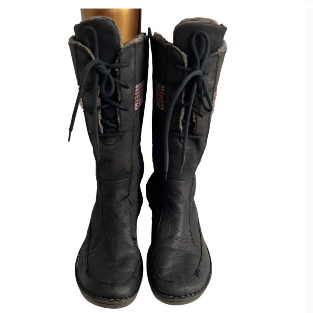 Teva boots used, but they’re still a great boot! Inside pile is showing wear.